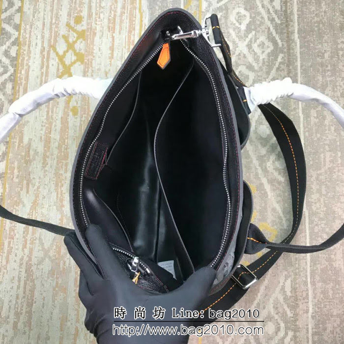 HERMES愛馬仕 最新款 時尚休閒 男士手提斜挎包 8832-1 車篷包 JD1264